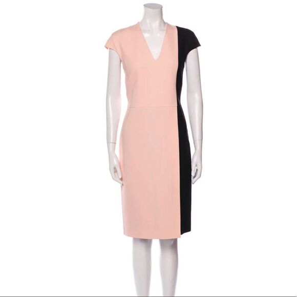 Fendi Pink Black Color Block Dress - Picture 1 of 8